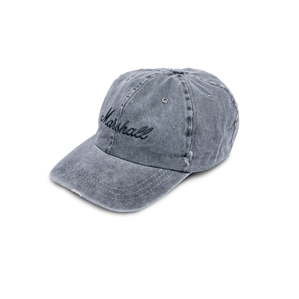 GREY DISTRESSED BASEBALL CAP
